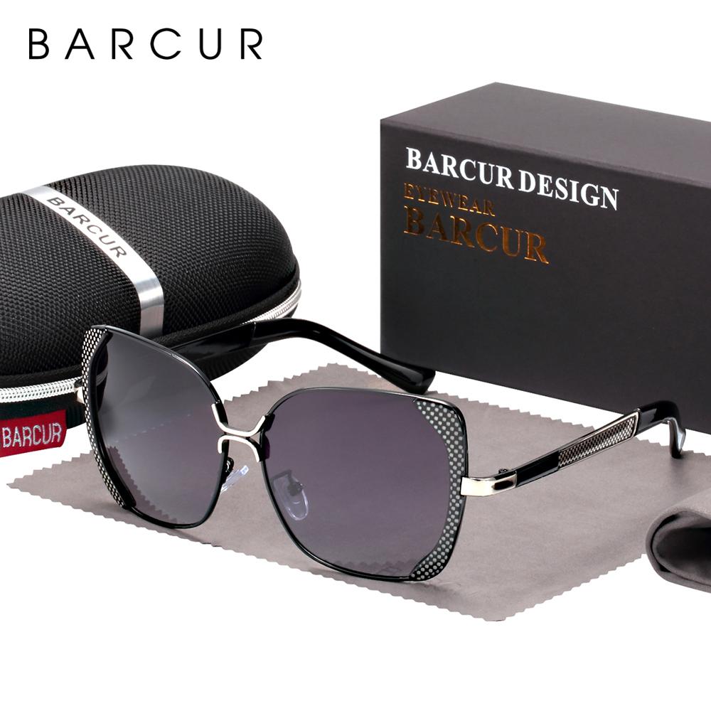 BARCUR Female Sunglasses Women Brand Designer Polarized Sunglasses Summer Lens Sun Glasses for Women Shades - Suneze.co.uk
